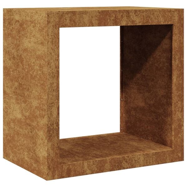 vidaXL Vedstativ 60x40x60 cm oksidert st&aring;l