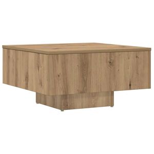vidaXL Salongbord artisan eik 60x60x31,5 cm konstruert tre