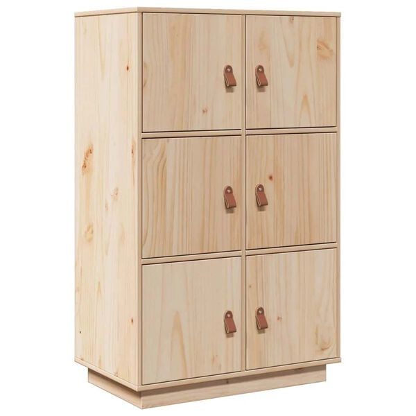 vidaXL Highboard 67x40x108,5 cm heltre furu
