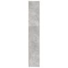 vidaXL Bokhylle betonggrå 80x24x143 cm konstruert tre