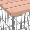 vidaXL Hagebenk gabiondesign 33x31x42 cm heltre douglasgran