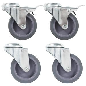 vidaXL Svinghjul med bolthull 4 stk 75 mm