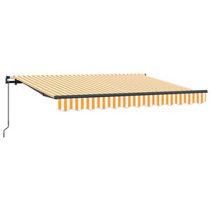 vidaXL Innvendbar Markise Gul 250 x 200 cm stoff