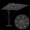 vidaXL Kantilever bananparasol Antrasitt 249 x 249 x 250 cm