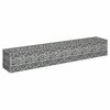 vidaXL Gabion h&oslash;ybed galvanisert st&aring;l 180x30x30 cm