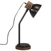 vidaXL Skrivebordslampe 25 W svart 18x18x60 cm E27