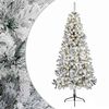 vidaXL Kunstig sammensatt juletre 210 cm 300 LED-lys Varmhvit