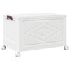 vidaXL Oppbevaringsboks stablebar med hjul 75 L 64x40x41 cm
