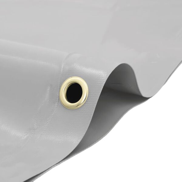 vidaXL Presenning grå Ø 2,6 m 650 g/m²
