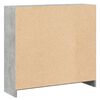 vidaXL Bokhylle betonggr&aring; 80x24x75 cm konstruert tre