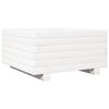 vidaXL Plantekasse hvit 50x50x26,5 cm heltre furu