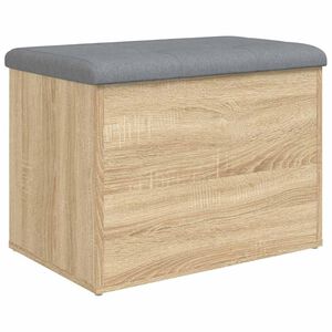vidaXL Oppbevaringsbenk Sonoma eik 62x42x45 cm konstruert tre