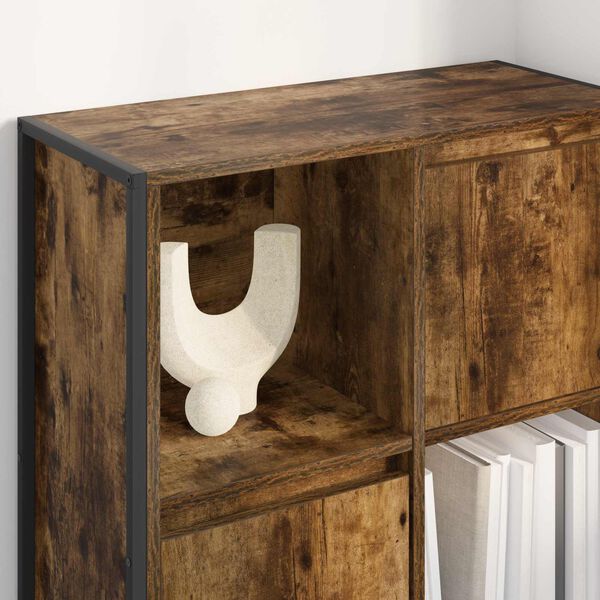 vidaXL Bokskap R&oslash;yk Eik 68 x 30 x 108.5 cm Konstruert tre