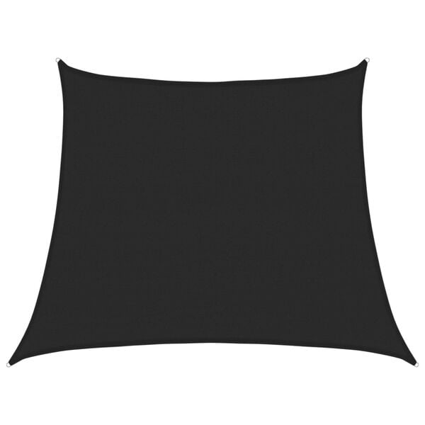 vidaXL Solseil 160 g/m&sup2; svart 3/4x3 m HDPE