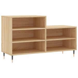 vidaXL Skoskap sonoma eik 102x36x60 cm konstruert tre
