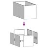 vidaXL Plantekasse 80x40x40 cm cortenstål