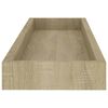vidaXL Loggia-vegghyller 2 stk eik 60x15x4 cm MDF