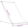 vidaXL Uttrekkbar markise kremhvit 150x150 cm stoff og stål