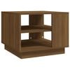 vidaXL Salongbord brun eik 55x55x43 cm konstruert tre