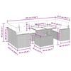 vidaXL Hagesofaer med puter 8 deler gr&aring; polyrotting akasie