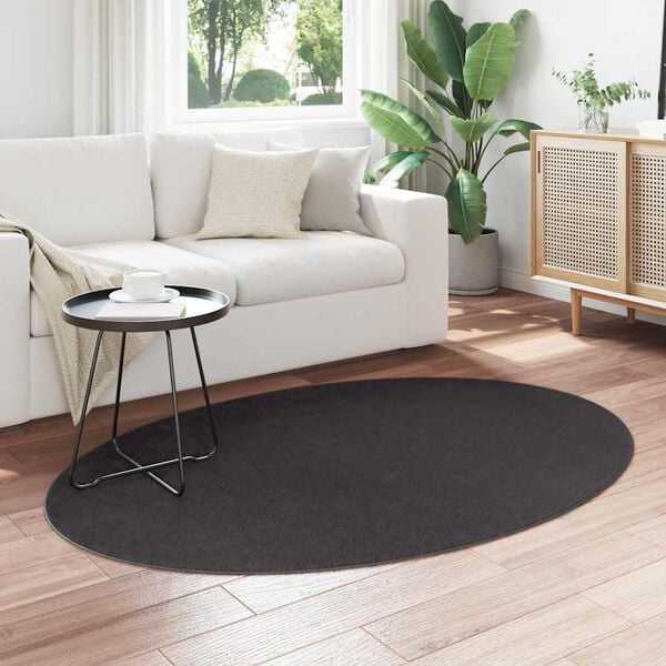 vidaXL Teppe HUARTE Antrasitt 170 x 120 cm 100% Polyester