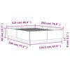 vidaXL Sengeramme svart 120x200 cm konstruert tre