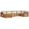 vidaXL Utend&oslash;rs sofa-sett 6 pcs Naturlig