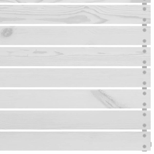 vidaXL Utendørs hjørnesofa hvit heltre furu