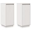 vidaXL Skjenker 2 stk hvit 31,5x34x75 cm heltre furu