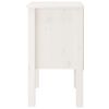 vidaXL Nattbord hvit 40x35x61,5 cm heltre furu