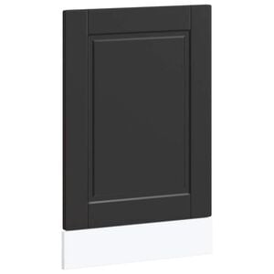 vidaXL Oppvaskmaskin panel Porto svart 45x1,5x57 cm konstruert tre