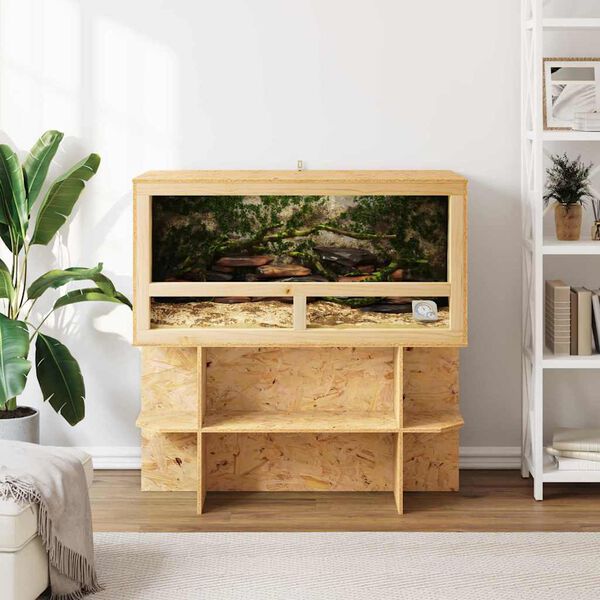 vidaXL Terrarium Brun 100 x 50 x 100 cm OSB