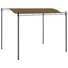 vidaXL Hagemarkise 3x2,4 m gr&aring;brun 180 g/m&sup2;