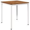 vidaXL Hage middagsbord Naturlig og Hvit 70 x 68,5 x 75 cm