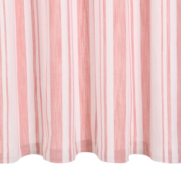 vidaXL Gardiner med metallringer 2 stk bomull 140x225 cm rosa striper