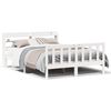 vidaXL Sengeramme uten madrass hvit 160x200 cm heltre furu