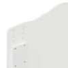 vidaXL Hodegavl med hodegjerde Hvit 90 cm Konstruert tre