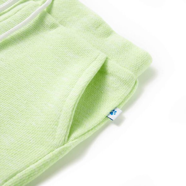 Barneshorts med snor neongul 92