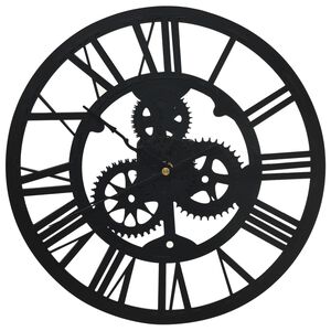vidaXL Veggklokke svart 30 cm akryl