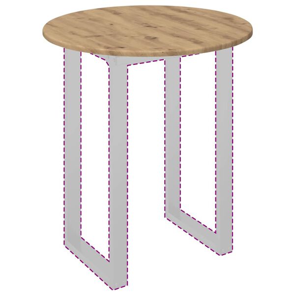 vidaXL Bordplate artisan eik 60 x 60 x 1,5 cm Konstruert tre