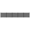 vidaXL Gjerdeplate 5 stk. 852 x 146 cm WPC og Aluminium Gr&aring;