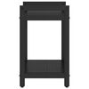 vidaXL Bokhylle Svart Eik 40 x 30 x 50 cm Konstruert tre