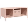 vidaXL Salongbord rosa 101,5x50x43,5 cm kaldvalset st&aring;l