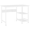 vidaXL PC-bord hvit 105x50x72 cm MDF og metall