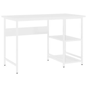 vidaXL PC-bord hvit 105x50x72 cm MDF og metall