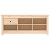 vidaXL Skoskap 110x38x45,5 cm heltre furu
