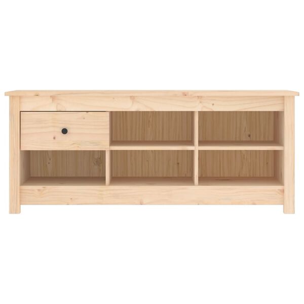 vidaXL Skoskap 110x38x45,5 cm heltre furu