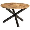 vidaXL Spisebord &Oslash;110x75 cm grov heltre mango