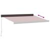 vidaXL Manuell uttrekkbar markise burgunder 350x250 cm