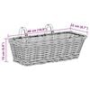 vidaXL Hengende Plantekurv 2 pcs Brun 48 x 22 x 15 cm Lacak Rattan